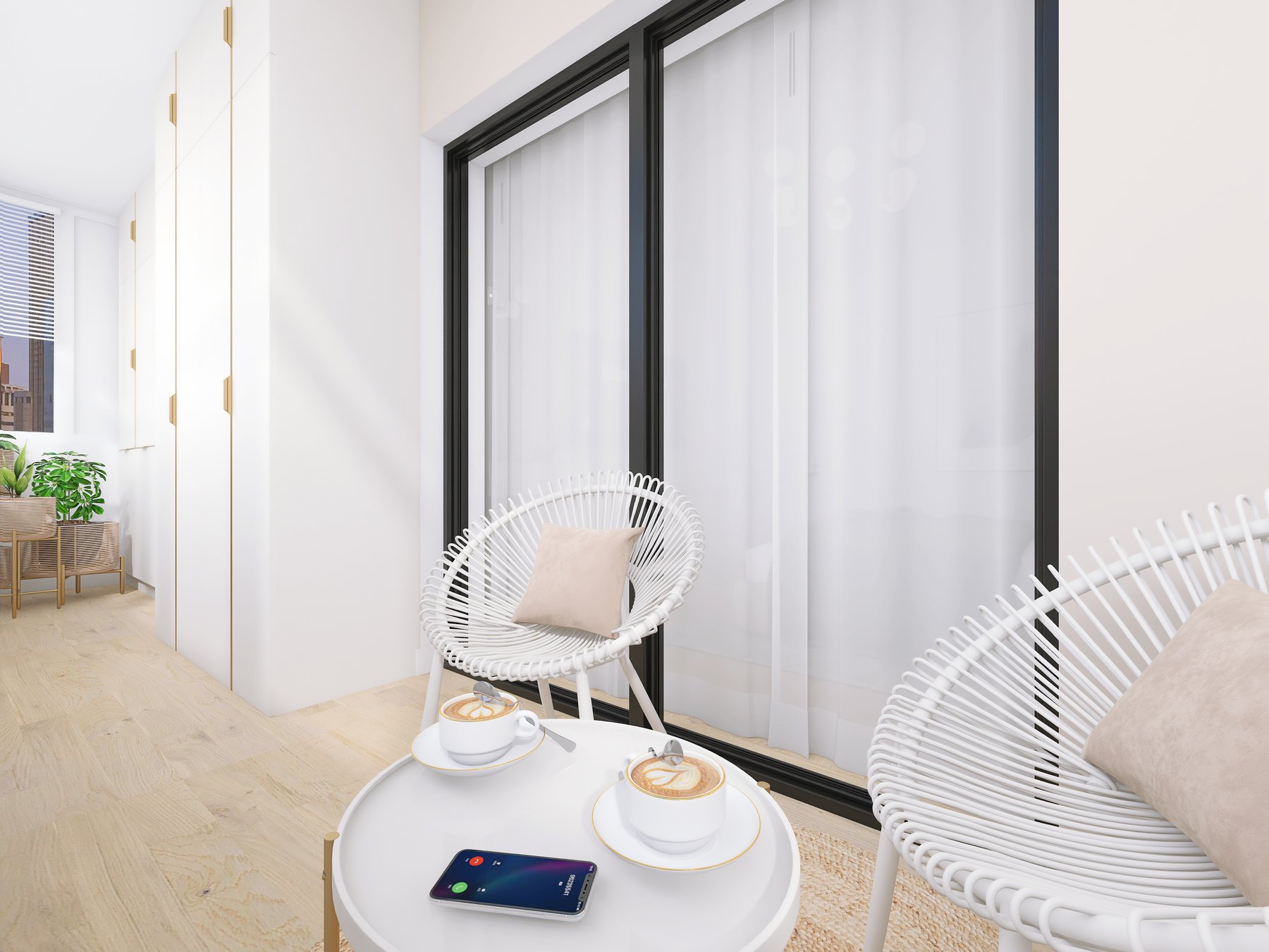 Balcon, detaliu mobilier