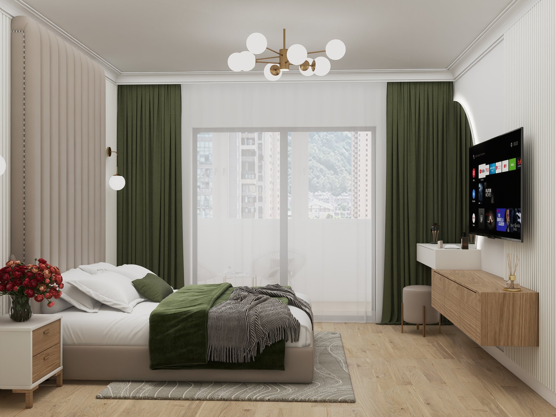 Detaliu textil dormitor