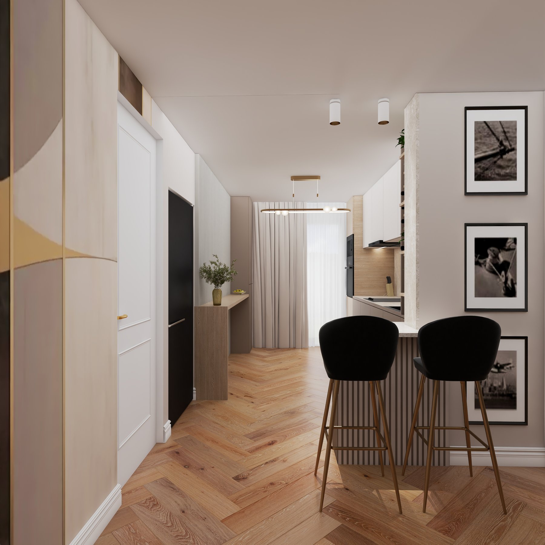 Bucătărie open-space Parter Casa M